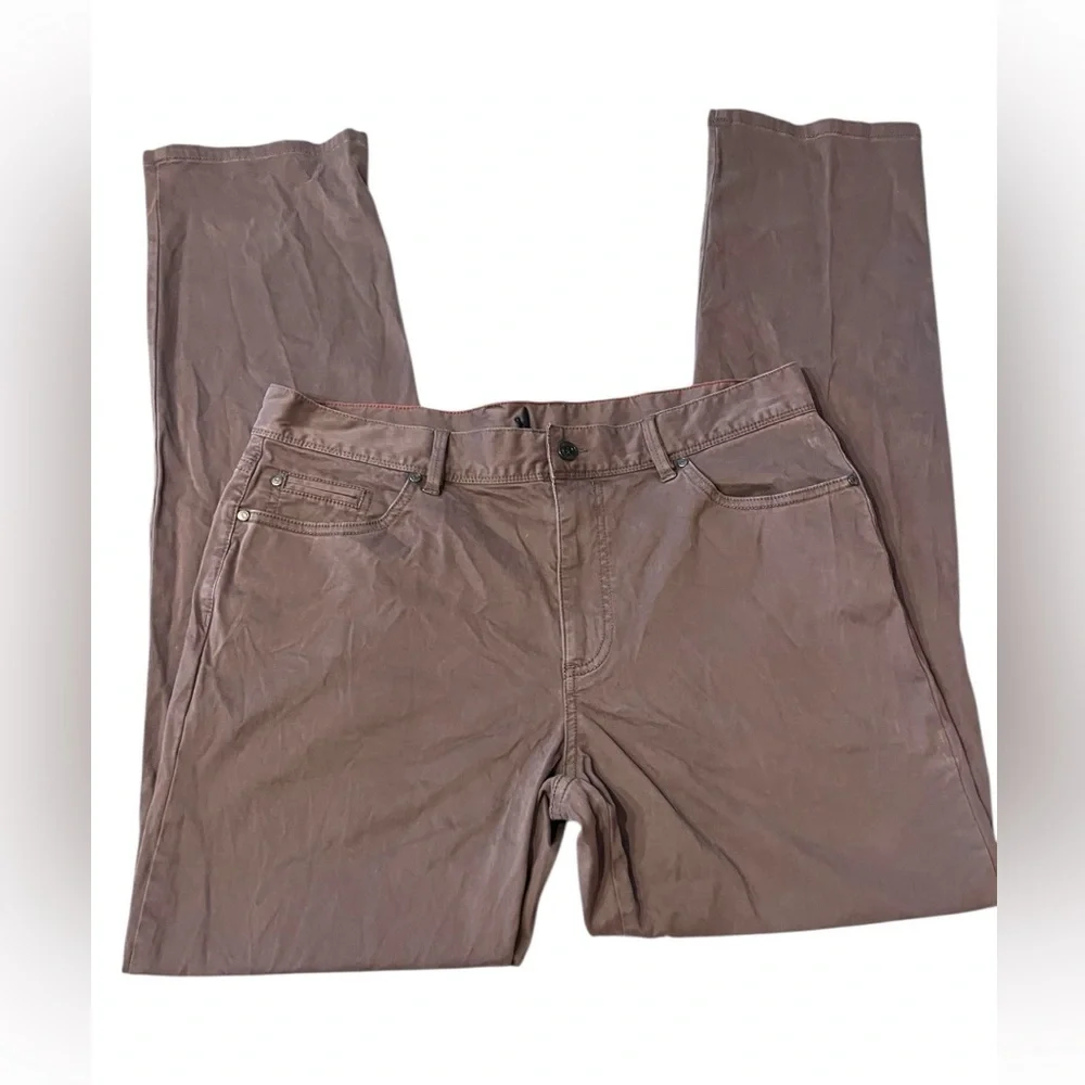 Johnnie-o Khaki Pants Pewter Sz 36x34 Casual Pants Style JMPA 1280